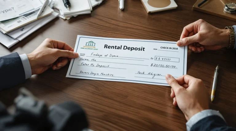 chèque caution location