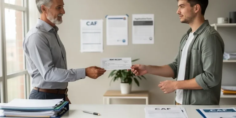 comment remplir une quittance de loyer avec caf