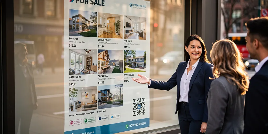 affiche vitrine immobilier