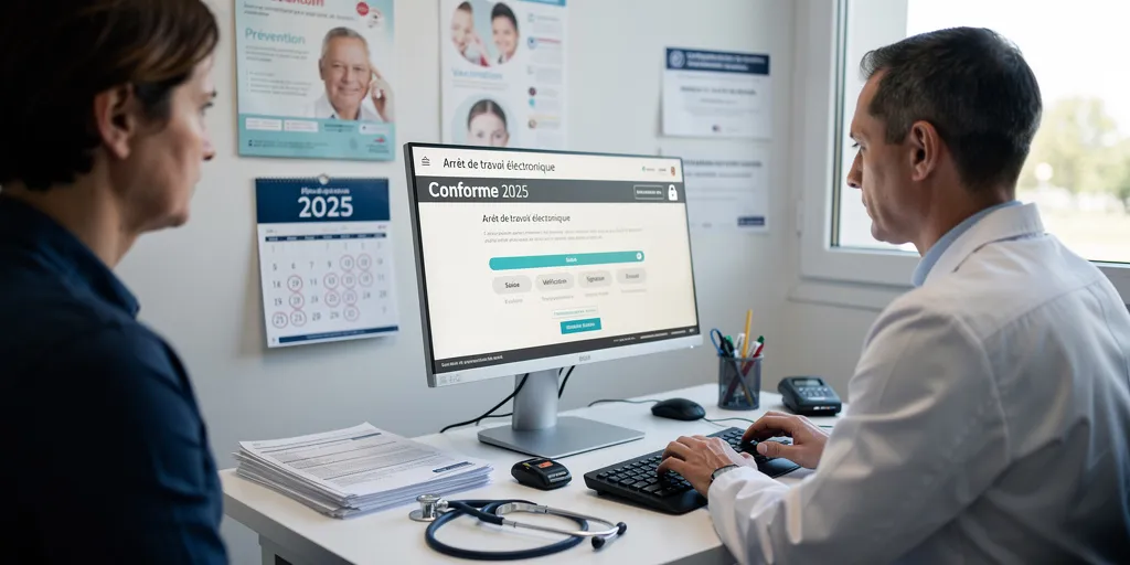 teletransmission arret de travail